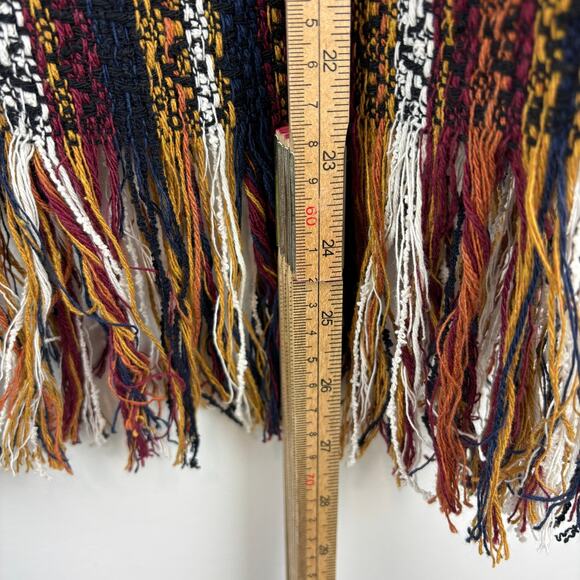 ZARA Flowy Fringe Wrap Skirt Striped Boho Moroccan Vacation Women’s M - Picture 8 of 10